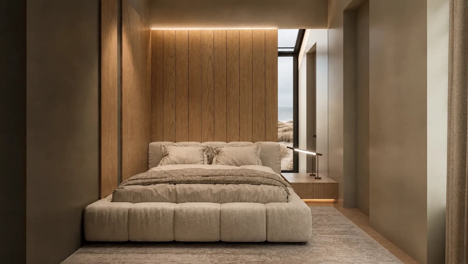 Schlafzimmer von ANNA mit Polsterbett